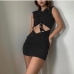 8 Sexy V Neck  Sleeveless Knitting Dress