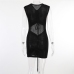 11 Sexy V Neck  Sleeveless Knitting Dress