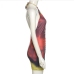 7 Tie Dye  V Neck Halter Ruched Sleeveless Dress