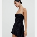 3Alluring Hollow Out Backless Black Party Dress