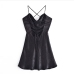 7Alluring Hollow Out Backless Black Party Dress