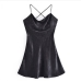 8Alluring Hollow Out Backless Black Party Dress