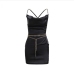 22Backless Chain Decor One Piece Dress For Women