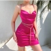 36Backless Chain Decor One Piece Dress For Women