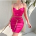 38Backless Chain Decor One Piece Dress For Women