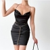 10Backless Chain Decor One Piece Dress For Women