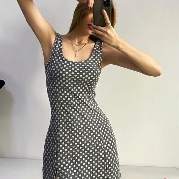 Casual Flower Printed One Piece Dress For Women