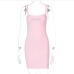 16Casual Hot Drilling Sleeveless Slim Fitted Dress