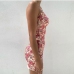 4Chic Geometric Printing  Backless Halter Neck Dress