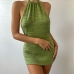 14Chic Halter Backless Knitting One Piece Dress