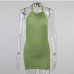 7Chic Halter Backless Knitting One Piece Dress