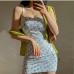 1Chic Heart Pattern Spaghetti Strap Dress