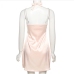 16Designer Faux Pearl  Tie-Wrap  Halter Sleeveless Dress