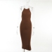 10Elegant Patchwork Backless Midi Dresses For Women