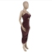 3Elegant Solid Backless Camisole Midi Dresses For Women