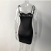 8Eyelash Lacework  Pure Color Cami Dress