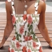 6Floral Pure Color Trendy Sleeveless Short Dress