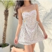 6French Style Chiffon Floral Camisole Casual Dress