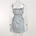 9French Style Chiffon Floral Camisole Casual Dress