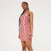 6Grid CheeryPrinted Summer Casual Sleeveless Dress
