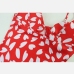 7Heart Printed Spaghetti Strap  Backless Sleeveless Midi Dress
