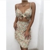 3Hollow Out Floral Sexy Sleeveless Camisole Dress 