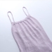 11Ladies Backless Sweater Split Spaghetti Strap  Midi Dress