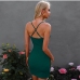 11Latest Summer Solid V Neck Backless Bodycon Dress
