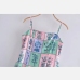 4Loose Print Sleeveless Midi Dress For Women