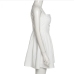 9New Chic Ruched White Sleeveless Dress Women