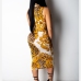 3New Fashion Printed Sleeveless Bodycon Dress