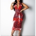 4New Fashion Printed Sleeveless Bodycon Dress