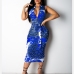 6New Fashion Printed Sleeveless Bodycon Dress