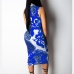 7New Fashion Printed Sleeveless Bodycon Dress