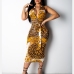 1New Fashion Printed Sleeveless Bodycon Dress