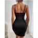 5Nightclub Black Spaghetti Strap  Backless Sleeveless Dress