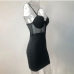 7Nightclub Black Spaghetti Strap  Backless Sleeveless Dress