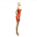 4One Shoulder Cutout Sleeveless Mini Dress