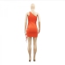 5One Shoulder Cutout Sleeveless Mini Dress