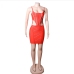 12Party Club Hollow Out Sleeveless Rhinestone Dresses