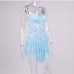 10Perspective Spaghetti Strap Sleeveless Lace Dress