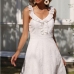1Rural Style White Backless Sleeveless Dress