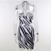 6Seductive Cut Out Halter Neck Sleeveless Dress