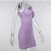 4Seductive Drawstring Hollow Out Sleeveless Mini Dress