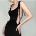 3Sexy  Backless Hollow Out Slim Mini Dress