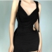 1Sexy  Backless Hollow Out Slim Mini Dress