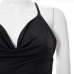 8Sexy Black Slit Backless Sleeveless Mini Dress