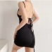 9Sexy Black Tie Wrap Backless Mini Dress Women
