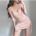 11Sexy Drawstring V-neck Sleeveless Bodycon Mini Dress