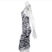5Sexy Halter Animal Print Sleeveless Midi Dress